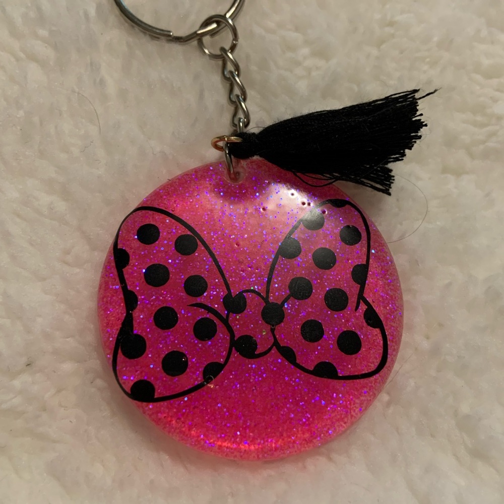 Handmade resin keychain